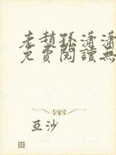 老赵孙潇潇小说免费阅读无弹窗全文封面