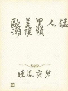 欧美黑人猛交高潮视频