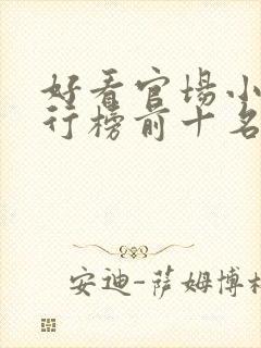 好看官场小说排行榜前十名