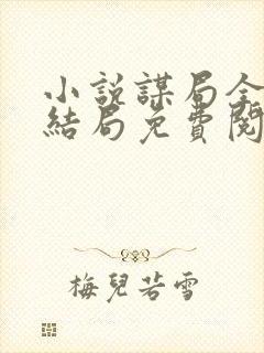 小说谋局全文大结局免费阅读