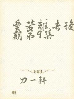 爱若离去后会无期第9集