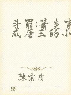 斗罗:萧炎穿越成唐三的小说