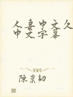 人妻中文久久久中文字幕