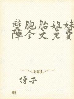 双胞胎姐妹齐上阵全文免费阅读封面