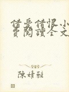 错爱错恨小说免费阅读全文