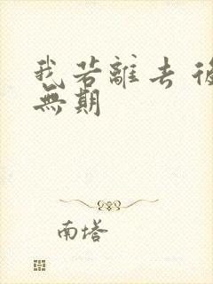 我若离去 后会无期封面