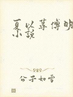 夏以荨傅明予的小说