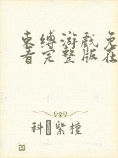 束缚游戏免费观看完整版在线全集