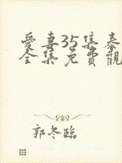 爱妻35集泰剧全集免费观看