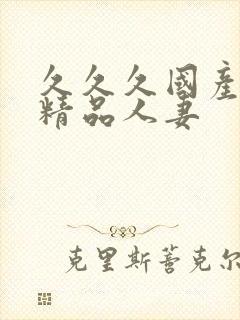 久久久国产日韩精品人妻