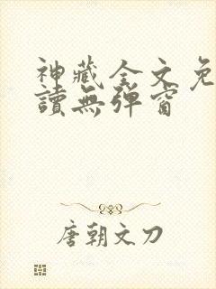 神藏全文免费阅读无弹窗
