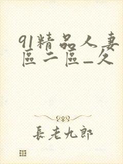 91精品人妻一区二区_久