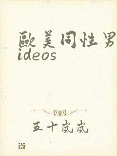 欧美同性男男videos