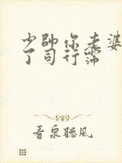 少帅你老婆又跑了司行霈