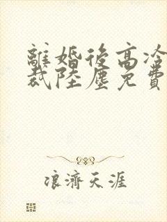 离婚后高冷女总裁陆尘免费