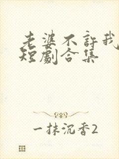 老婆不许我低调短剧合集