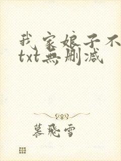 我家娘子不对劲txt无删减