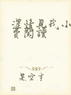 浓情见我小说免费阅读