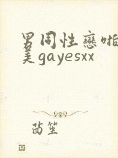 男同性恋啪啪欧美gayesxx封面