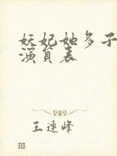 妖妃她多子多福演员表