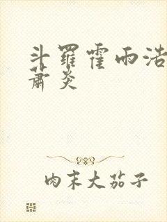 斗罗霍雨浩拜师萧炎