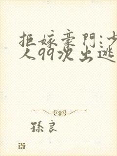 拒嫁豪门:少夫人99次出逃》