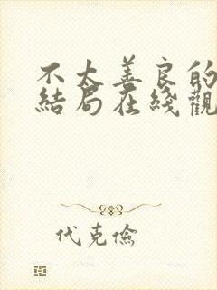 不太善良的我们结局在线观看封面