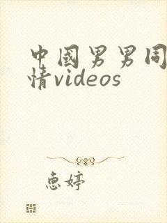 中国男男同志激情videos