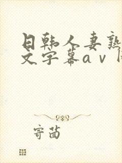 日韩人妻熟女中文字幕aⅴ网站