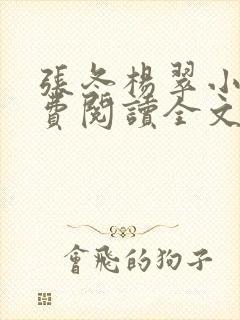 张冬杨翠小说免费阅读全文最新章节