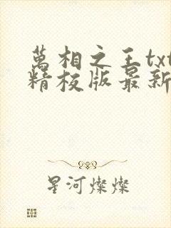 万相之王txt精校版最新章节