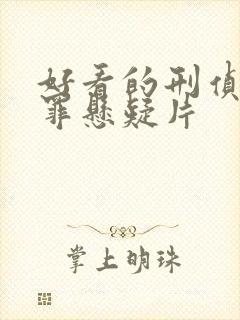 好看的刑侦剧犯罪悬疑片