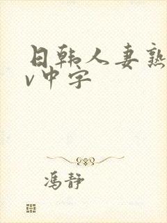 日韩人妻熟女av中字封面