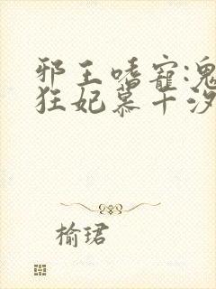 邪王嗜宠:鬼医狂妃慕千汐九夜封面