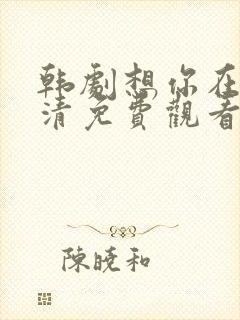 韩剧想你在线高清免费观看