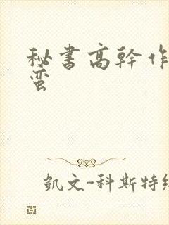 秘书高干作者阿蛮