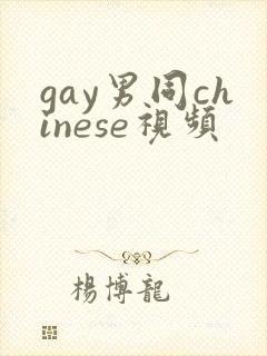 gay男同chinese视频