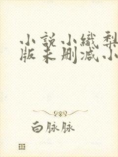 小说小织梨完整版未删减小说