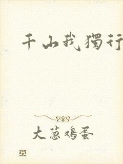 千山我独行封面