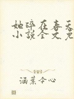 她碎在春天之前小说全文免费阅读封面