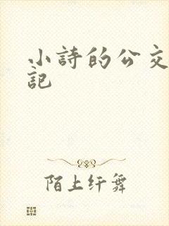 小诗的公交车日记