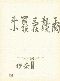 斗罗三龙王传说小说在线阅读