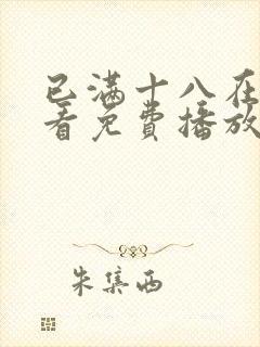 已满十八在线观看免费播放电视剧大封面