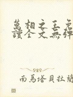 万相之王免费阅读全文无弹窗封面