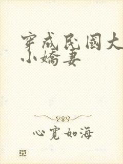 穿成民国大佬的小娇妻