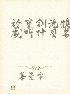 于宝钏沈鹤周短剧叫什么名字封面