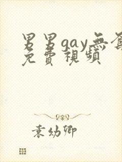 男男gay无套免费视频