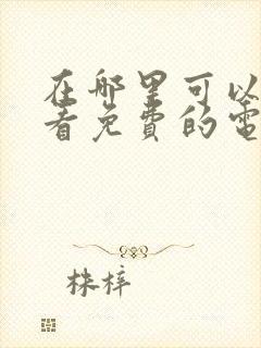 在哪里可以在线看免费的电视剧