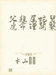 父亲属蛇儿子属虎命理关系