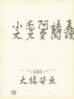 小杰阿姨表姊全文免费阅读小说续集